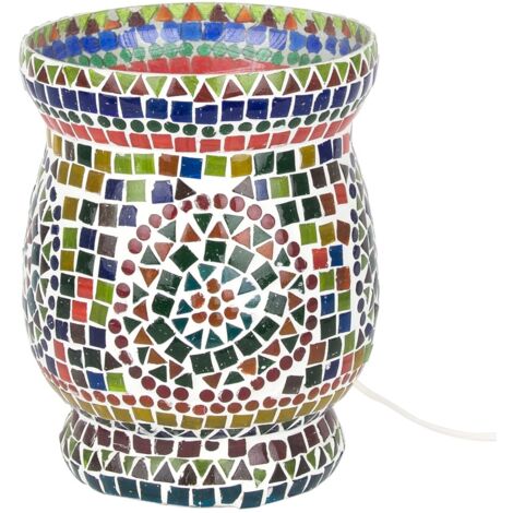 Signes Grimalt Lámpara De Sobremesa Muebles  Lampara Marroquí Sobremesa Lamparas Multicolor 23x18x18cm 28045