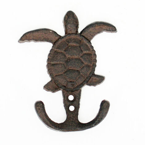 Signes Grimalt Perchero Adorno Pared  Percha Tortuga 2 Pomos Percheros Gris 3x10x12cm 33622