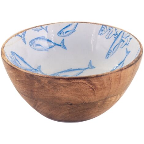 Signes Grimalt Cuenco Bol Cocina  Cuenco Peces Pequeña Cajas Y Bandejas Azul 15x15x7cm 32850