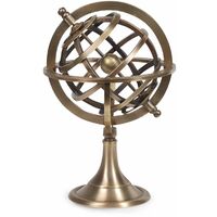 Signes Grimalt Náutico Decoracion Globo Armillary Nautico Dorado 12x12x18cm 8109