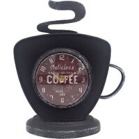 Signes Grimalt Reloj Sobremesa Decoracion Reloj Taza Coffee Vintage Relojes Sobremesa Negro 26x9x22cm 26979
