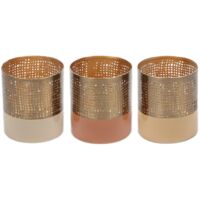 Signes Grimalt Portavelas Decoracion Portavelas 3U Jarrones Y Portavelas Marrón 7x7x8cm 33998