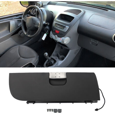 Poignée De Porte Intérieure Côté Conducteur Droit - Pour Peugeot 107, Citroën C1, Toyota Aygo (2005-2014) - Couvercle Et Support - Noir