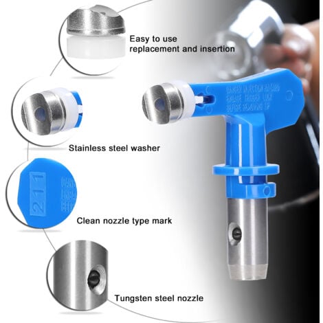 Peinture latex peinture mastic airless machine de pulvérisation accessoires buse de machine de pulvérisation buse de machine de pulvérisation