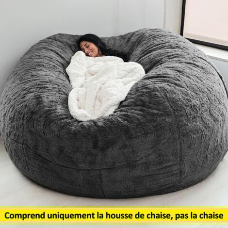 Accueil éponge lit pouf housse de chaise housse Double chambre balcon grand canapé rond doux moelleux pas de remplissage seulement