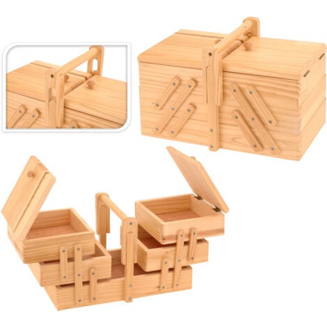 BOÎTE À COUTURE EN BOIS D