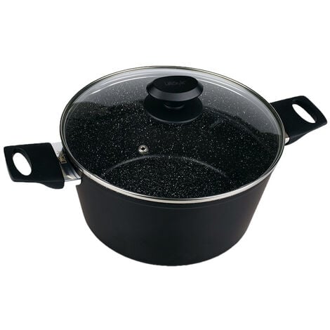 Sauteuse Baumalu Granit Pro 28 Cm Avec Couvercle - Noir - Induction Compatible