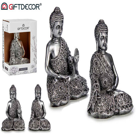 Statuette Bouddha Assis De La Fécondité Et Protection Des Enfants - Résine Marron - Neuf Avec étiquettes
