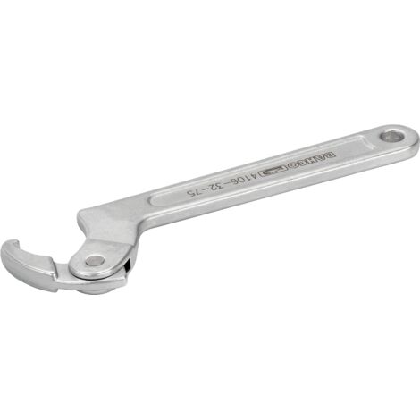 Clé à Crochet Articulée AMF 51672 - 90-155 Mm | Pour Écrous à Encoches DIN 1804 Et Roulements DIN 981 | Acier Traité