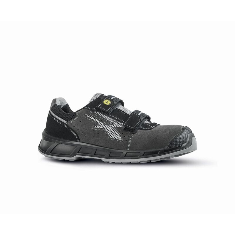 UPOWER Verok S ESD S1ps FO SR, Scarpe Antinfortunistiche Unisex-Adulto, Grigio Piombo Fucsia, 35 EU