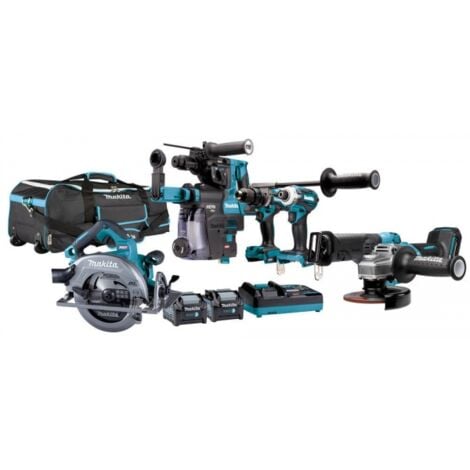 Makita DK0128G601 Jeu d'outils de six puissances 40 V Brushless XGT avec deux batteries