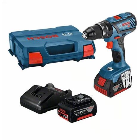Perceuse a percussion Bosch Professional GSB 18V-45 + 2 batteries 2,0Ah +  Chargeur GAL