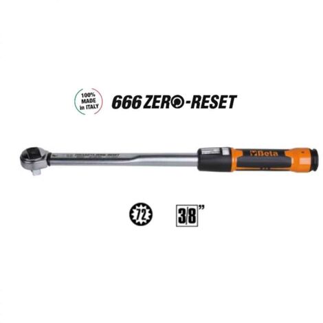 Beta 666/2X Chiave Dinamometrica a scatto ZeroReset 3/8" - 006660703