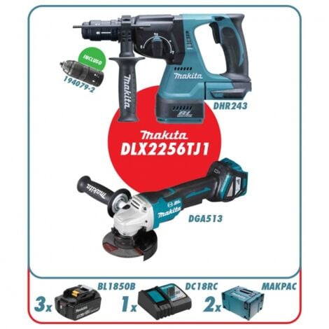 Makita DLX2256TJ1 18v Power Tool Set