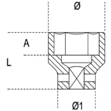 Clé à douille hexagonale 3/4 beta 728 - 38