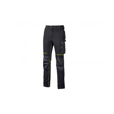 Pantalon de travail U-Power Atom U-4 stretch - L - Anthracite/Vert