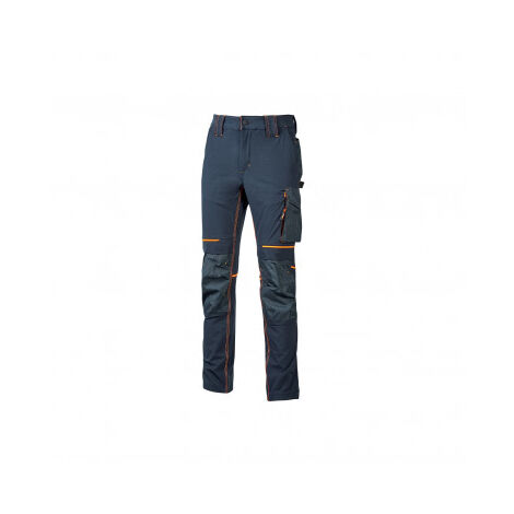Pantalon de travail Stretch multipoches ATOM Bleu L - FR (44) - EU (50)