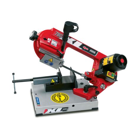 Femi – Scie à ruban 850W pour bois dur – Capacité de coupe 105mm – Angle de coupe 0° à 45° – Tendeur de lame pratique