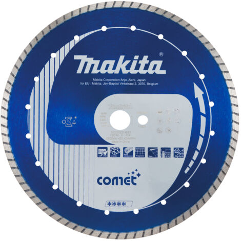 Makita Comet Turbo Meule diamantée à jante continue pour matériaux durs - 300x25,4 mm
