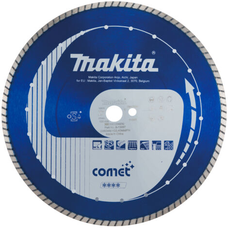 Makita Comet Turbo Meule diamantée à jante continue pour matériaux durs - 350x25,4 mm