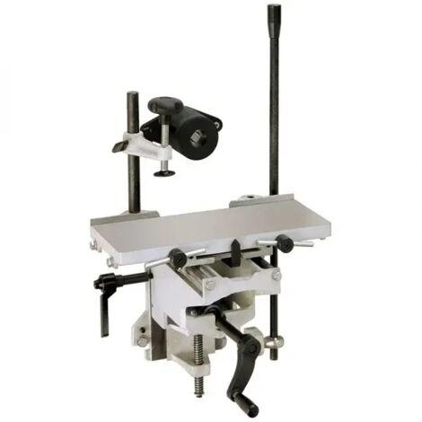 Fervi – Mortaiseuse à bédane 37x15 cm – Broche 16 mm – Course verticale 0-80 mm – Course latérale 0-140 mm – Tables en fonte pour usinage précis