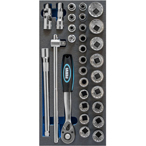Fervi TM01/023 Moule souple thermoformé avec assortiment 30 Pcs. (1/2)