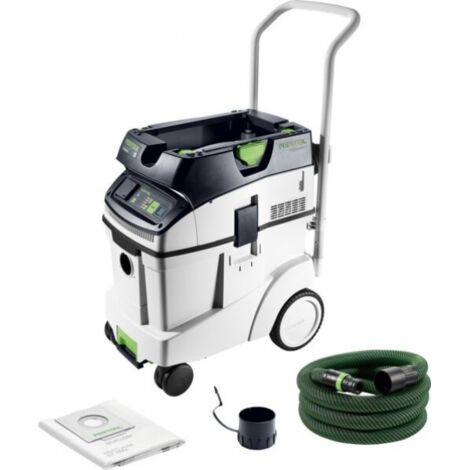 Festool – Aspirateur mobile 48L – Puissance d'aspiration réglable – Filtration classe M – Pour chantiers humides et poussières fines (1/6)