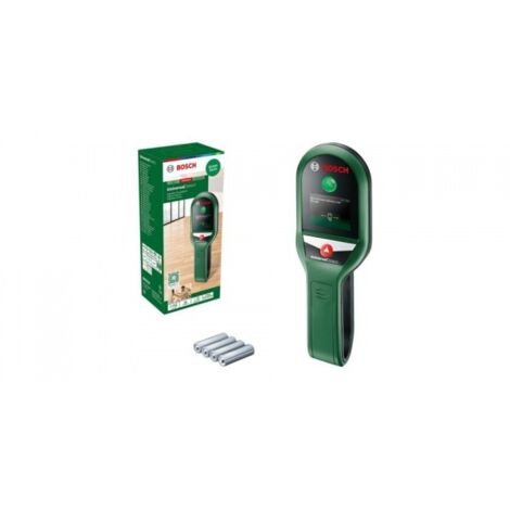 Détecteur numérique Bosch UniversalDetect – Détection métal, câbles sous tension et bois – Profondeur 100mm – Écran tactile 2,4' – Arrêt automatique 5 min