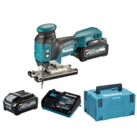 Makita JV001GM201 Scie sauteuse sans balais 40 V avec deux batteries