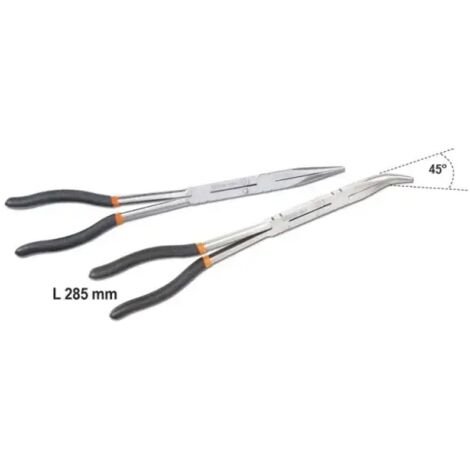 Beta 1009L/DP-S2 Jeu de pinces longues demi-rondes à double articulation 2 Pcs. (1/3)