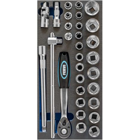 Fervi TM01/022 Moule souple thermoformé avec assortiment 30 Pcs. (1/2)