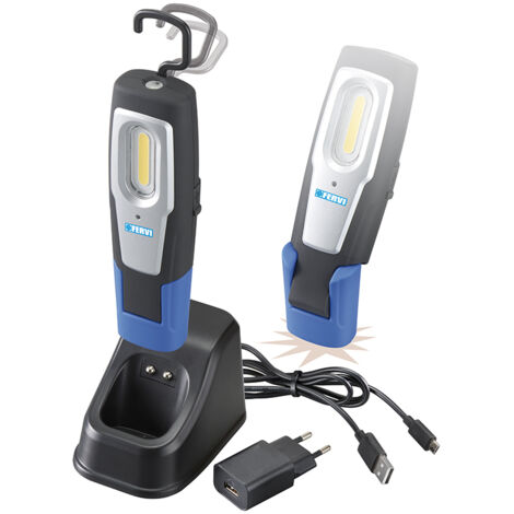 Fervi 0693A Lampe LED magnétique rechargeable 600 lm (1/3)