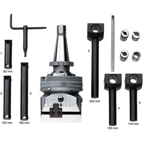Fervi T021/050 Tête d'alésage centésimale à avance automatique 350 mm (1/2)