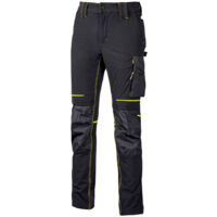 Pantalon de travail Stretch multipoches ATOM - Noir 4XL - FR (56/58) - EU (62/64)