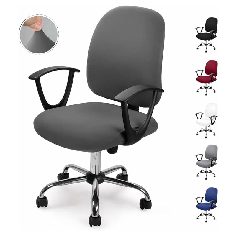 Universal Bezug Hussen Sitzbezug für Schreibtischstuhl Bürostuhl Chefsessel