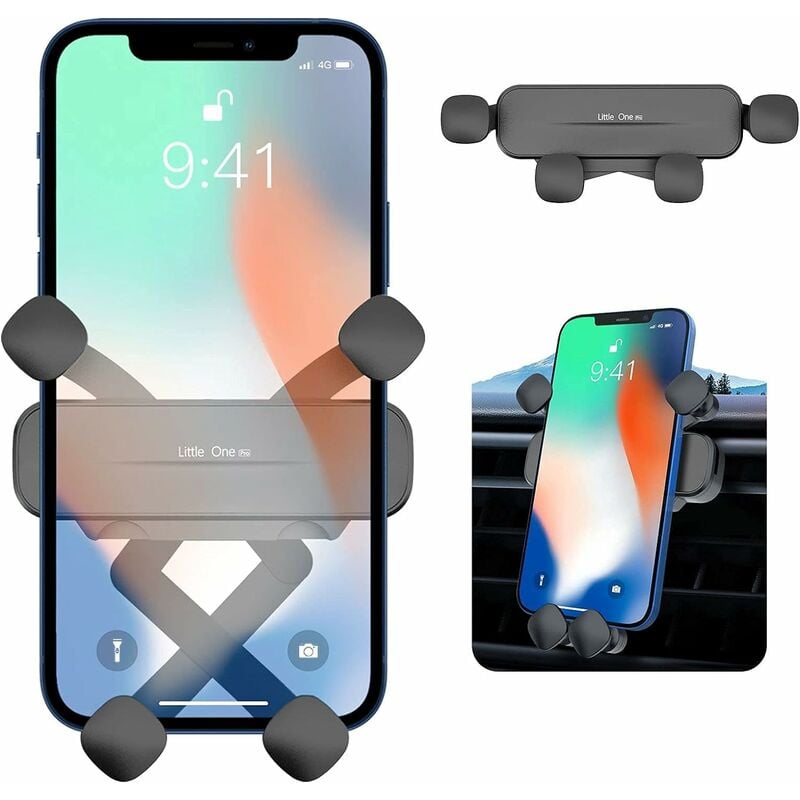Accezz Handyhalterung für das Auto für das iPhone 14 Pro Max - Universell -  Lüftungsgitter - Magnetisch - Schwarz