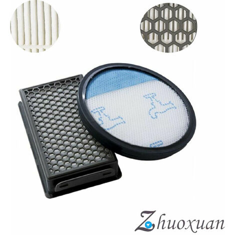 vhbw Filterset 2x Staubsaugerfilter kompatibel mit Rowenta Powerline  RH7666IA4Q0, RH7721IA4Q0, RH7721IA/4Q0 Staubsauger - HEPA Filter  Allergiefilter