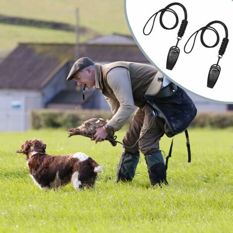 Schwarz – Ultraschall-Hundepfeife, 2 verstellbare Ultraschallpfeifen mit  Klicker und 2 Drähten, Ultraschall-Hundepfeife, Anti-Bell-Training
