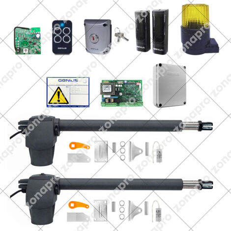 Kit GENIUS FAAC G-BAT 300 51701271 GFLASH 230V Automazione Cancello Battente