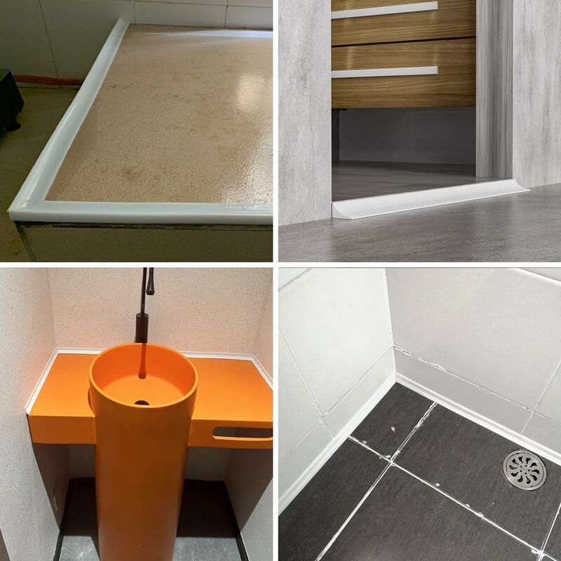 Barre De Seuil De Douche Autocollante - 1,5 Cm De Haut - | FindTheDeal