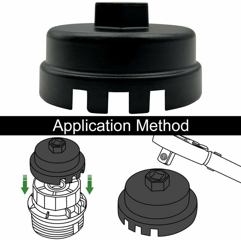 Clé pour filtre à huile Toyota, Lexus, Subaru, Daihatsu 4 cylindres (1,8 à  2,0