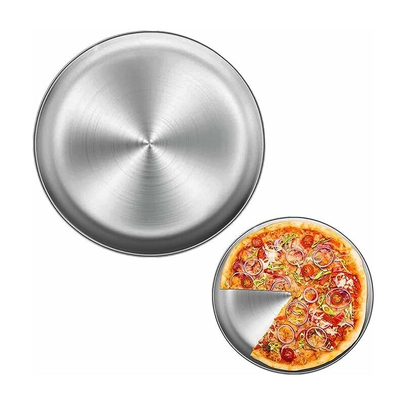 Moule à Pizza Antiadhésif 35,5x35,5 Cm – Plaque De Cuisson En Alliage Aluminium, Pour Four, Gâteaux, Crêpes - 7