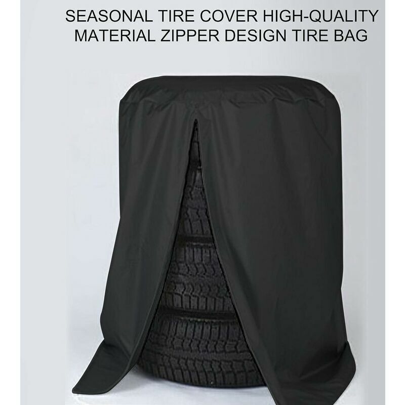 Grand Sac Pour Pneus De Voiture, Rangement Universel 420D Robuste Pour 4 Pneus, Housse De Pneu Avec Fermeture éclair, Bandes Imperméables, Bandes Réfléchissantes ( 84 Cm X H 120 Cm