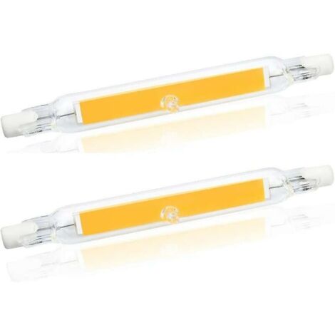 R7s 78 mm LED 5 W blanc chaud 3000 K, R7s Cob LED linéaire remplacer ...
