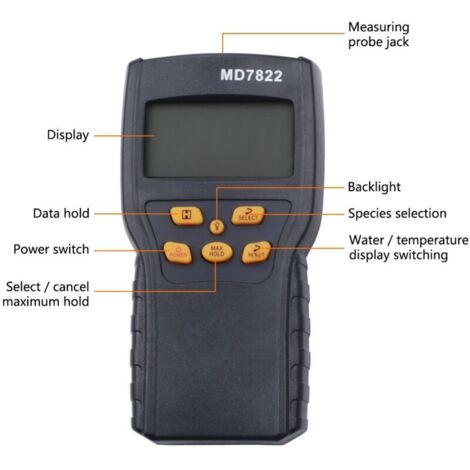Humidimètre Numérique Céréales - Sonde Longue, Test Blé, Riz, Maïs, LCD, 2-30%