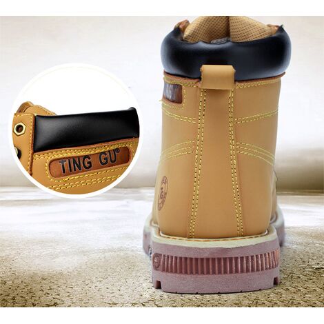 LaBlanc - Chaussures de Sécurité Homme à Embout Protecteur en Acier Chaussure de Travail en Cuir Boots Securite，taille 43