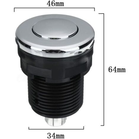 32 MM BOUTON Poussoir D'évier Pressostat Compresseur D'air D'évacuation
