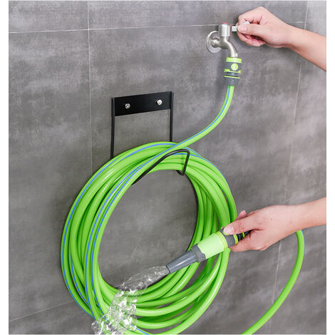 Brico Dépôt Bexdug Support De Tuyau D'arrosage, Crochets Pour Enrouleur De Tuyau,Support De Rangement Pour Tuyaux Pour Usage Extérieur Robuste - Support De Tuyau Sans Percer