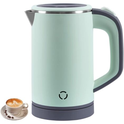 LaBlanc - Petite bouilloire de voyage 800 ml, bouilloire de voyage, 5 minutes de cuisson rapide, mini bouilloire portable de camping, bouilloire de voyage silencieuse en acier inoxydable(Vert)