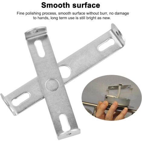 LaBlanc - 4 Pièces Support de Fixation Plafonnier 90mm/105mm Luminaires Support de Plaque de Plafond Plaques de Lampe de Plafond pour Plafonnier de Bureau à Domicile